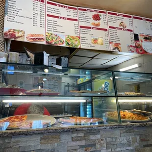 the menu of the restaurant