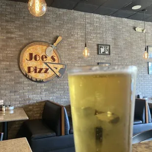 Ice cold draft beers.