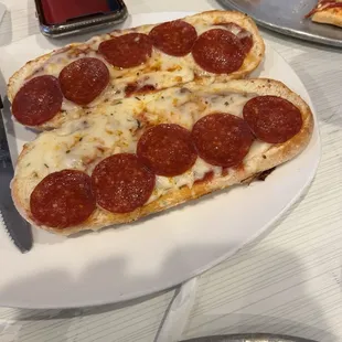 Pizza Bread....   Most don't even know it's on the menu.