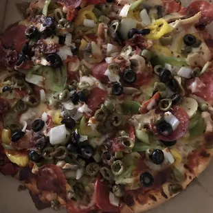 This is Pizza! This is a Joes Special!!!!! Sweet sauce... And layers of flavors.