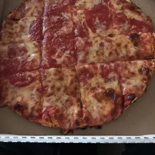 Double double.  Cheese and sauce.