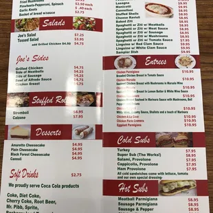 Updated Menu