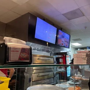 a view of the kitchen