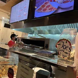 a view of the kitchen