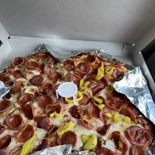Half pep and mush half pep and hot pepper