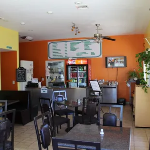 the interior of the restaurant