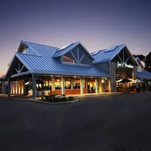 exterior at dusk