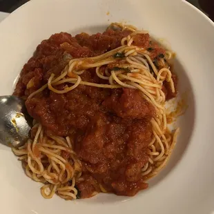 Spaghetti w/ meatballs