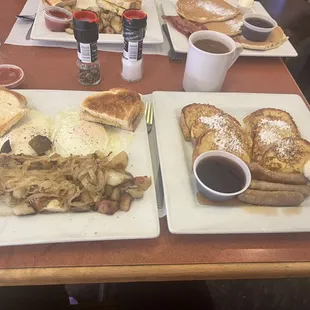 Country breakfast with French toast