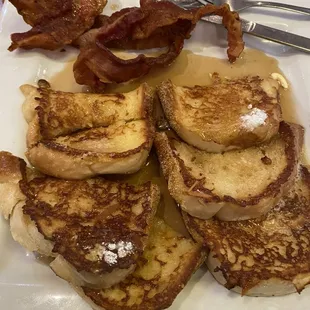 French Toast with bacon