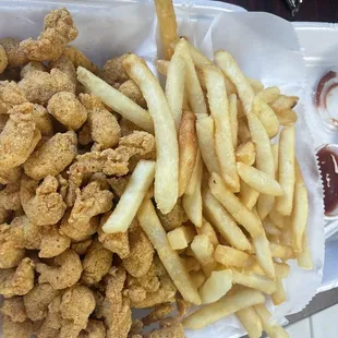 Fried Crawfish dinner