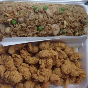 Fried crawfish tails
