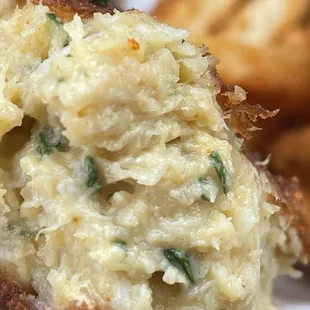 Fried backfin crabcake