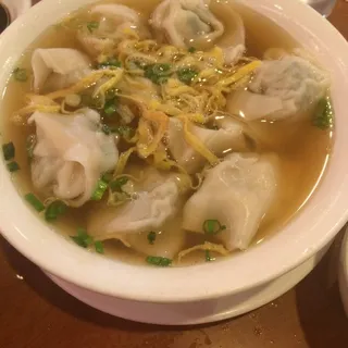 Shanghai Chives & Shrimp with Pork Wonton Soup