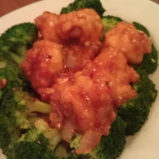 Crispy Jumbo Prawns with Meat Sauce