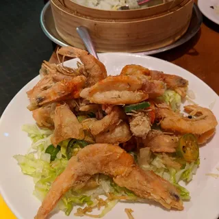 Spicy Pepper Salt Prawns