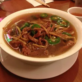 Shredded Beef and Jalapeno Noodle Soup