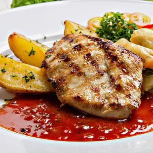 Chicken steak.