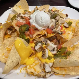 Nachos with chicken app.  (2/5)