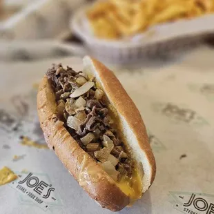 Small (6&quot;) cheesesteak with cheese whiz