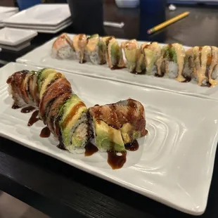 Caterpillar Roll and Star Shrimp Roll