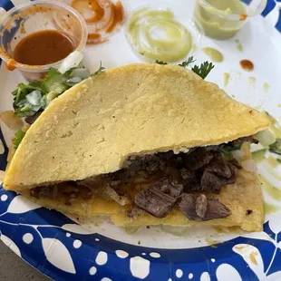 Broken taco