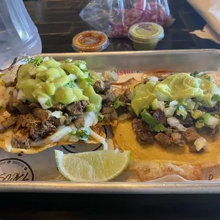 Toasted taco - Asada and Vampiro asada taco