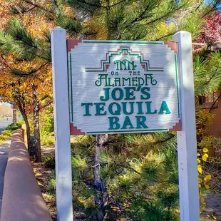 a sign for joe's tequila bar
