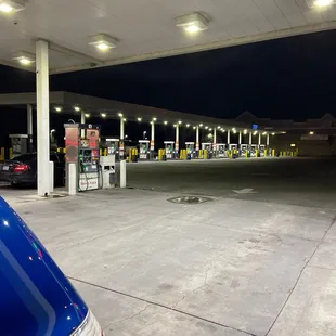 Where the fleet trucks pump up gas