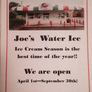 the ice cream season is the best time of the year