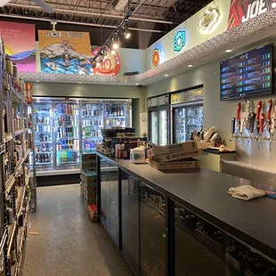 the inside of the store