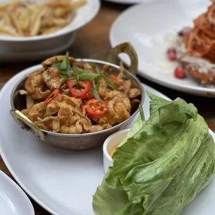 Szechuan Chicken Lettuce Wraps - IG: @nelson_eats