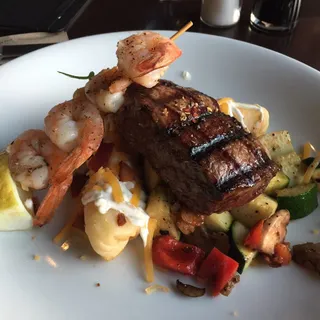 Steak & Prawns