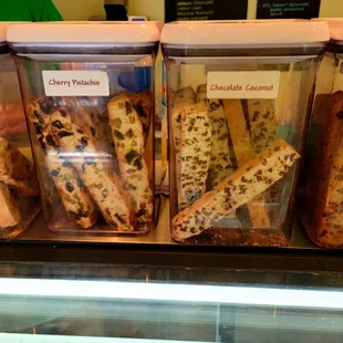 June 2021: Cherry Pistachio-- another of his Top 2 sellers (Biscotti)