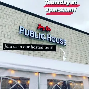 outside