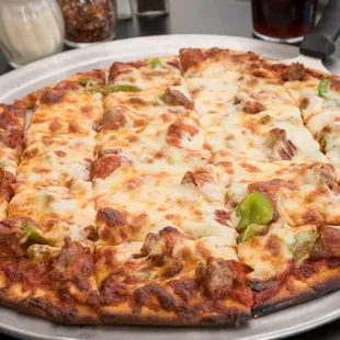 Our specialty is a crispy this crust