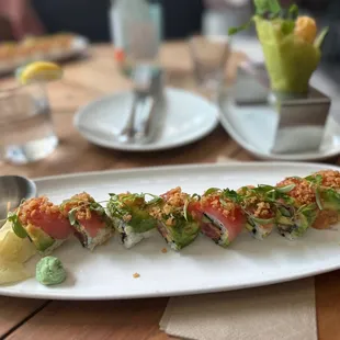 Tuna and Avocado Sushi Roll