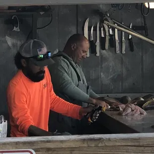 Joey cleaning our fish Mon 21 Feb 22