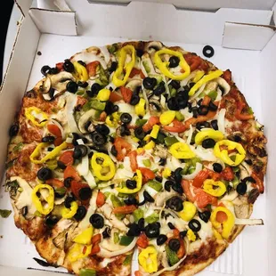 a pizza in a box