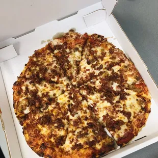 a pizza in a box
