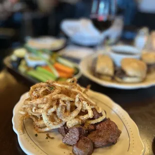 Tavern Steak Bites &amp; Onion Rings