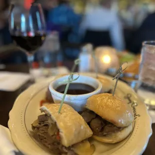 Prime rib sliders