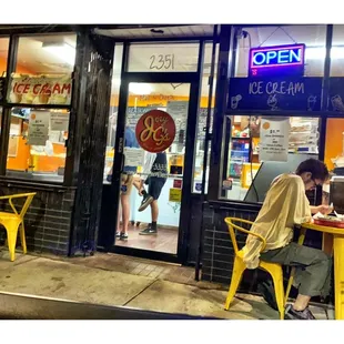 Summer Time. Seat Outside and Enjoy Some Great Ice Creams! ...or Cookies!