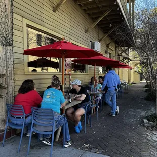 Outside seating area