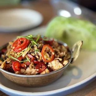 Chicken lettuce wrap