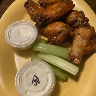 Buffalo wings- single order. Not worth it. The Buffalo is sweet for some reason and no in house ranch.