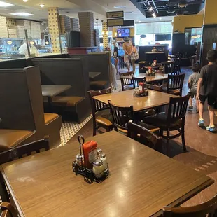 Seating inside, has a cool New York vibe to it