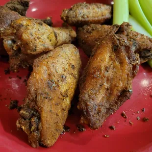 Buffalo Wings (spice rubbed with the sauce on the side for dipping, incredible flavor)