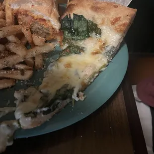 &quot;New York style&quot; pizza slice and meatball sub