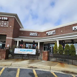 the front of the restaurant